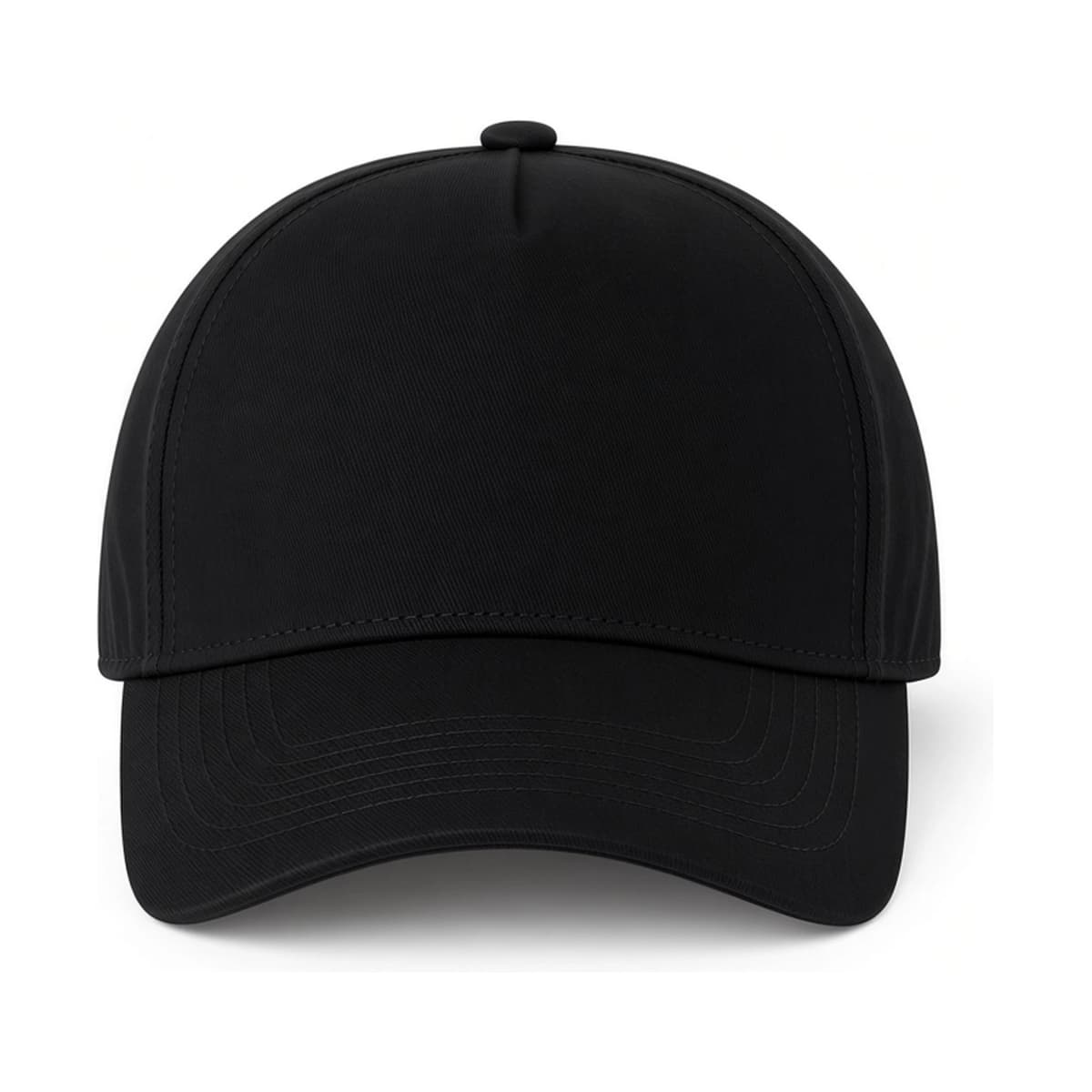 Gorra de Gabardina 5 Gajos negro frente