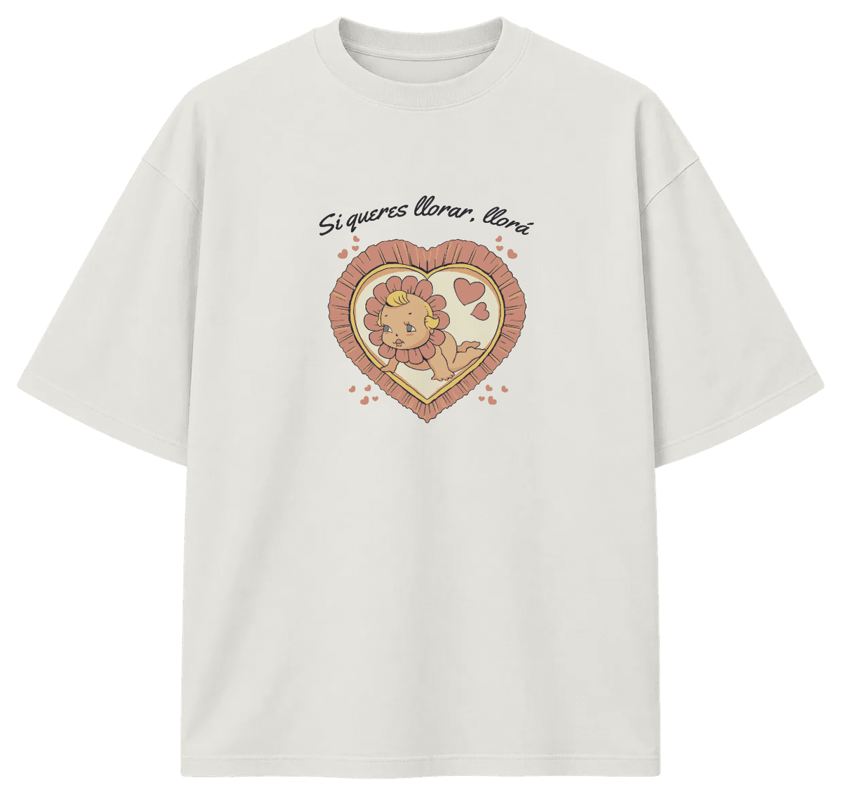 Remera Oversize LLORA